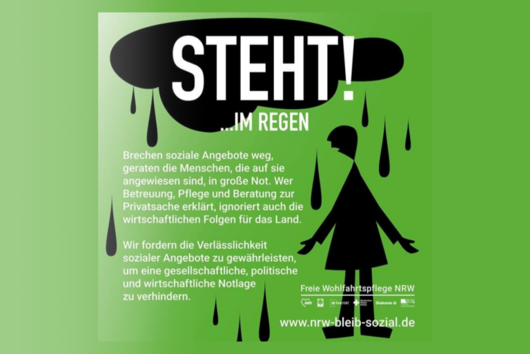 Plakat zur Demo "NRW bleib sozial"